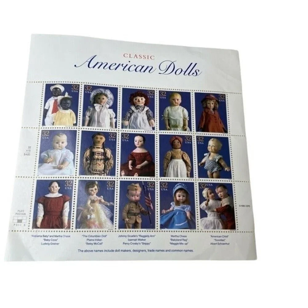 Classic American Dolls Sheets of 15 32¢ Stamps # 3151 Brand New 2 Sheets